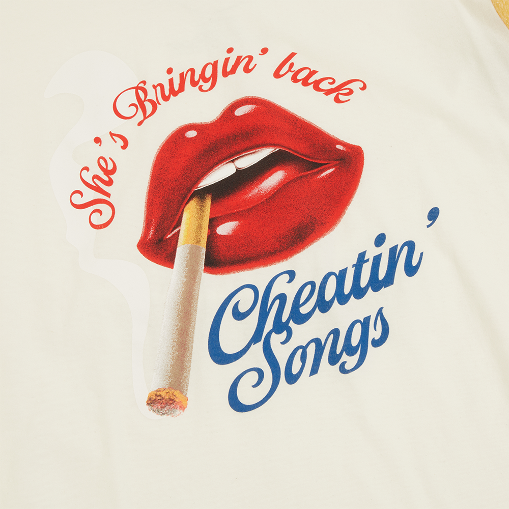 Cheatin Songs T-Shirt Graphics Detail