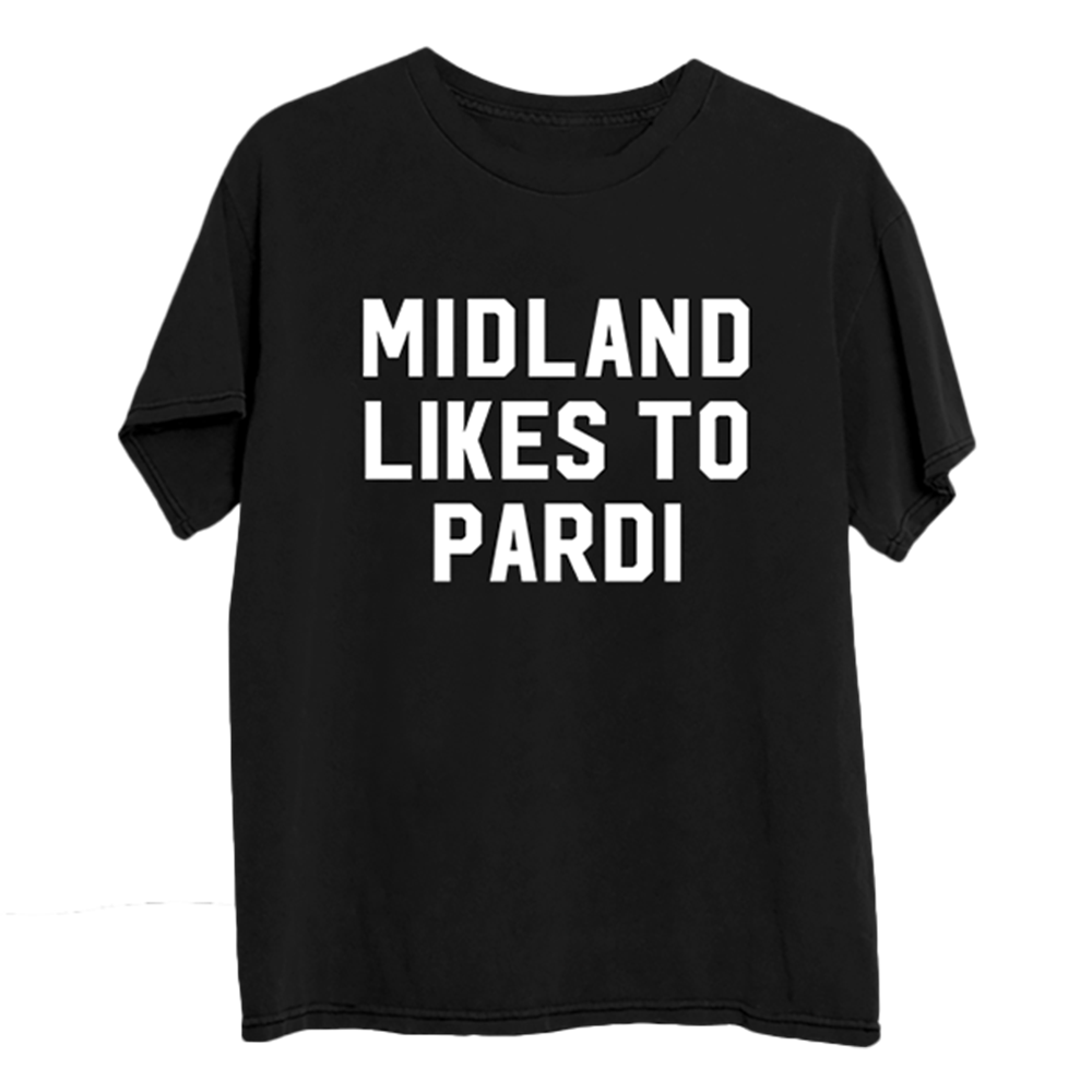 Midland Likes To Pardi Tour T-Shirt Front