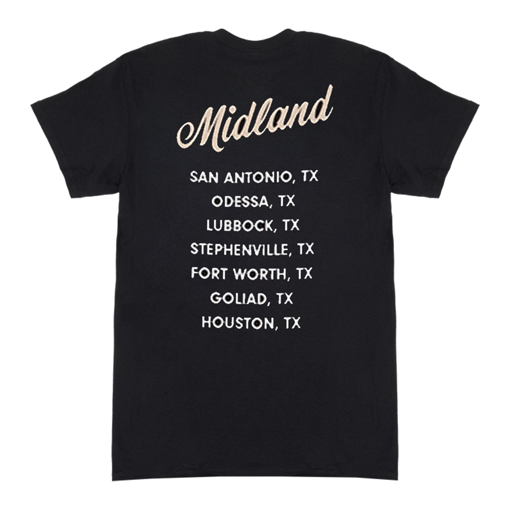 Road to the Rodeo Dateback T-Shirt Back