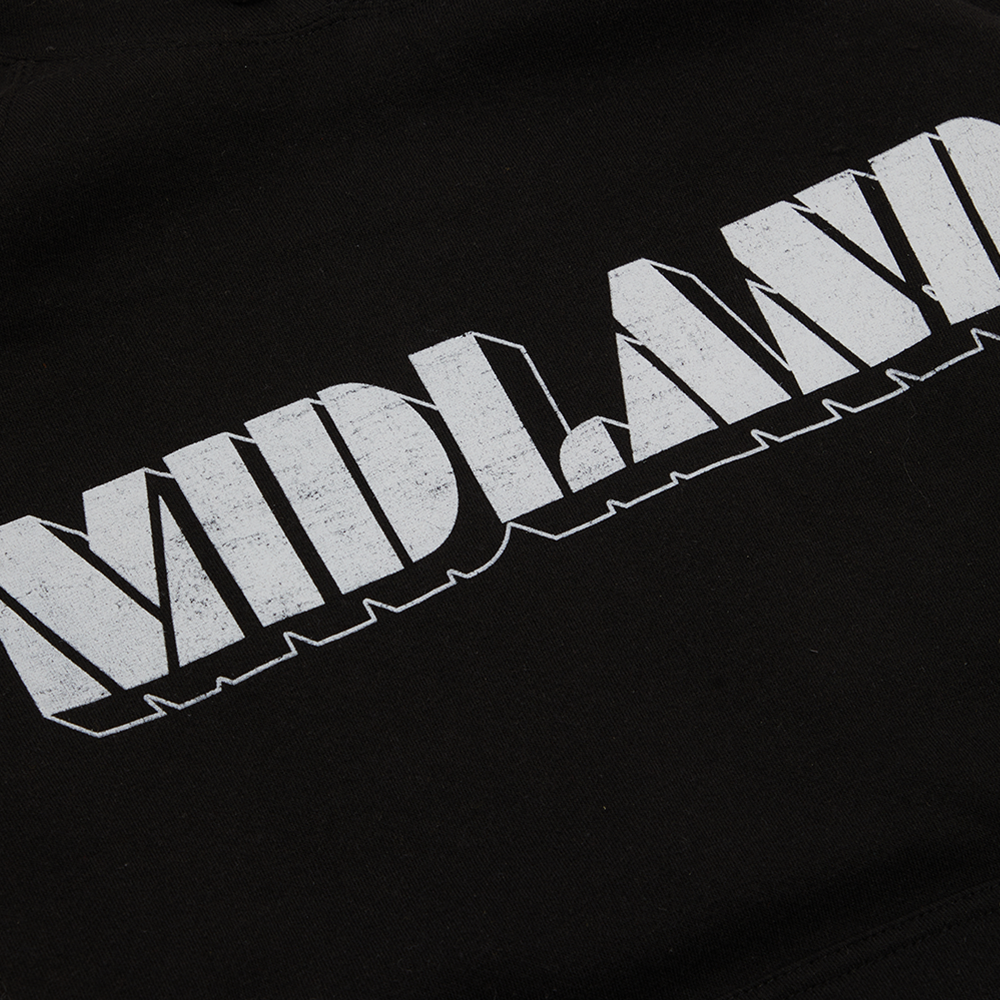 Stencil Logo Hoodie Chest Detail