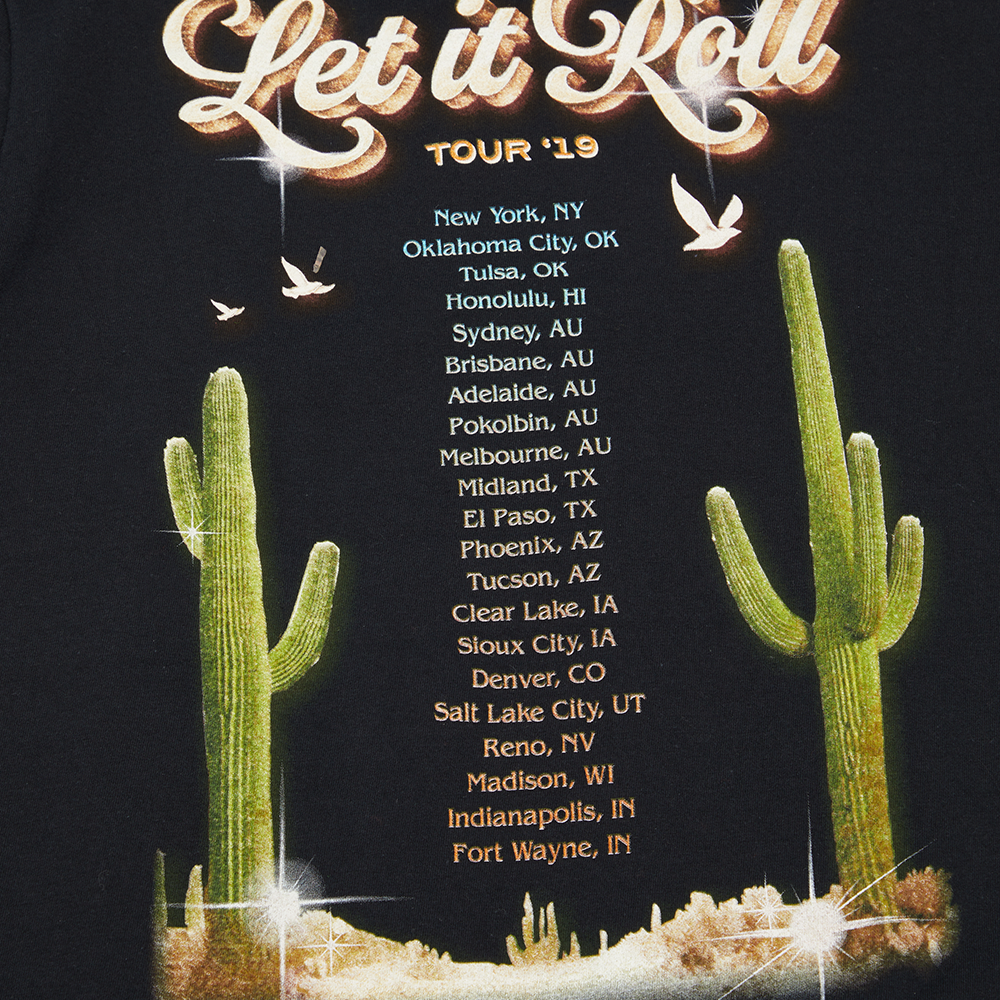 Let It Roll Photo Tee Back Graphic Detail