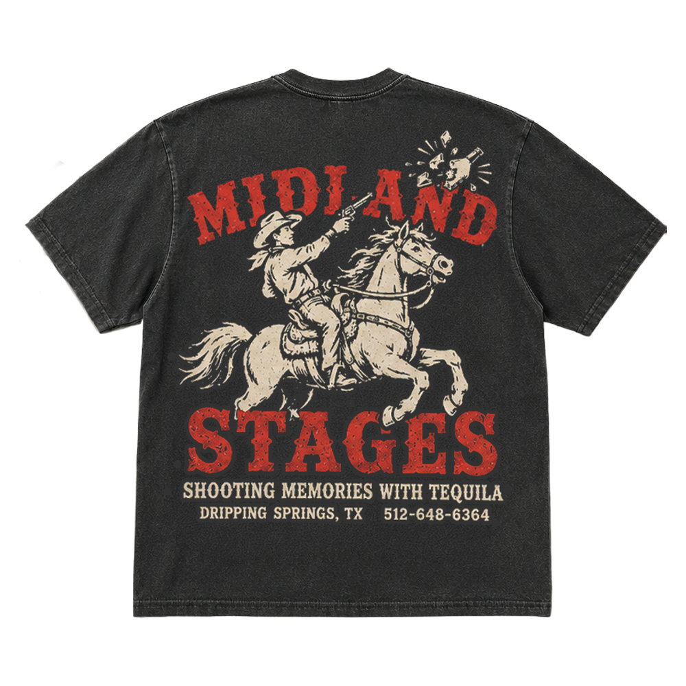 Shooting Memories Bottle Break Tee Back