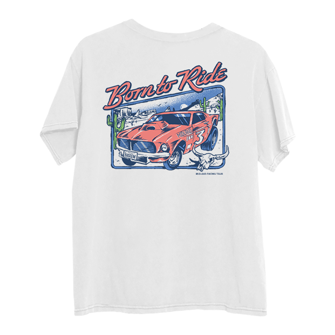 Born to Ride Pocket Tee back