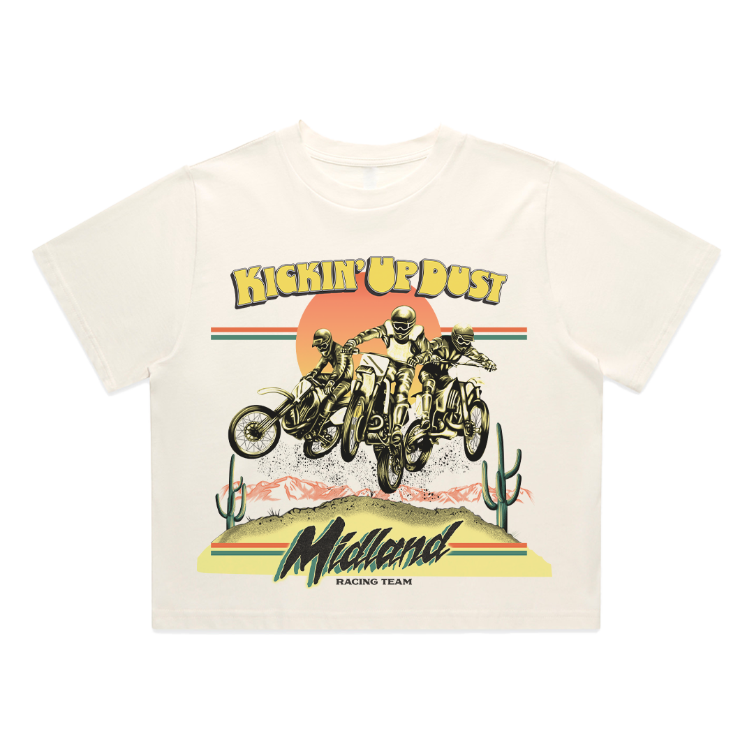 Kickin' Up Dust Ladies Crop Tee