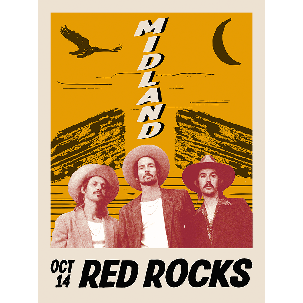 Red Rocks Lithograph - Signed