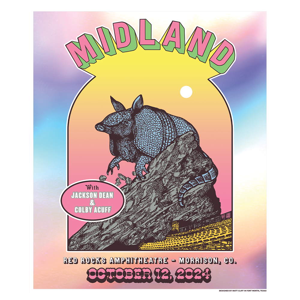 Red Rocks Show Poster - Midland Official Store